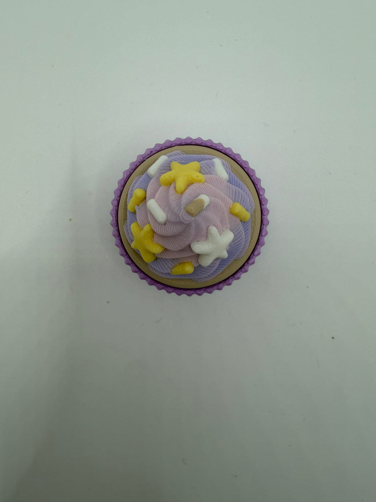 3D Printed Purple Cupcake Clicker