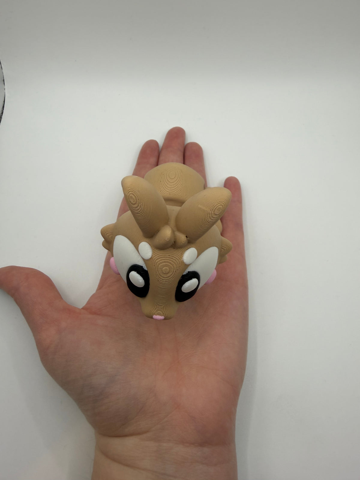 3D Printed Bunny Rabbit Palm Pet Desk Buddy Articulated Medium Size
