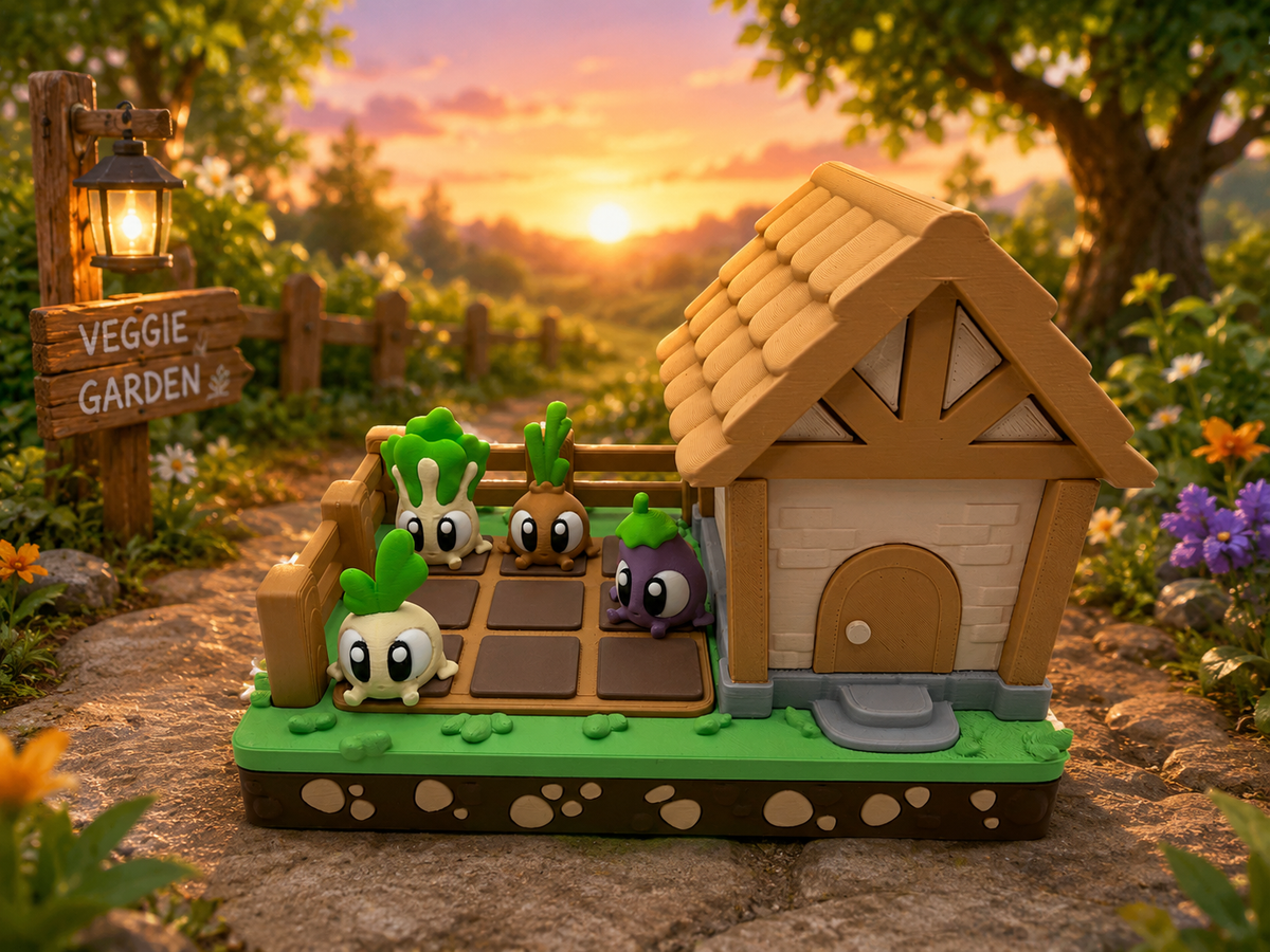 3D Printed Vegetable Garden Playset