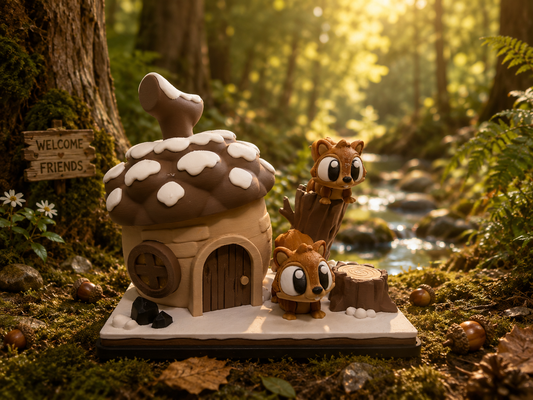 3D Printed Squirrel Animal Playset Articulated