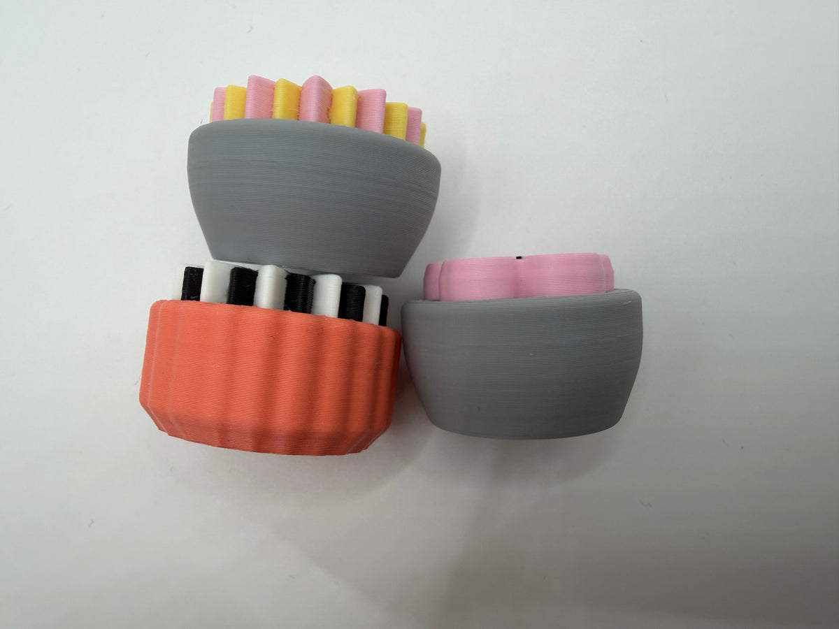 3D Printed Flowers set of 3 Clickers