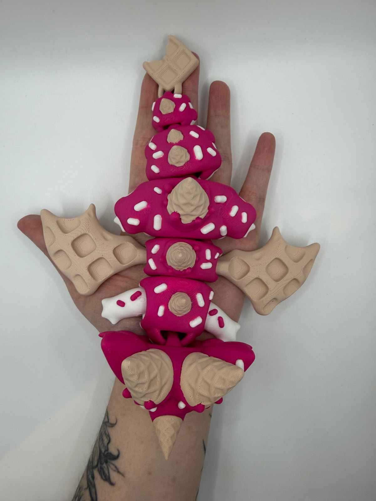3D Printed Sugar Rush Dragon Articulated Medium Size