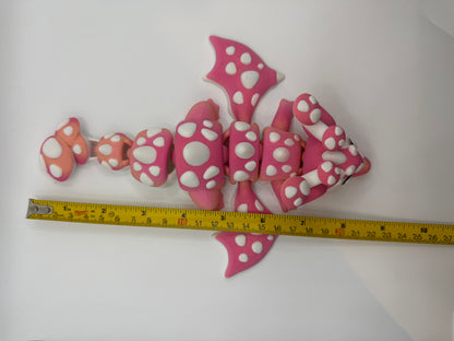 3D Printed Mushroom Dragon Articulated Medium Size