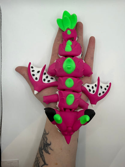 3D Printed Dragonfruit Dragon Articulated Medium Size
