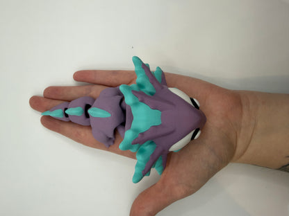 3D Printed Axolotl Palm Pet Desk Buddy Articulated Medium Size