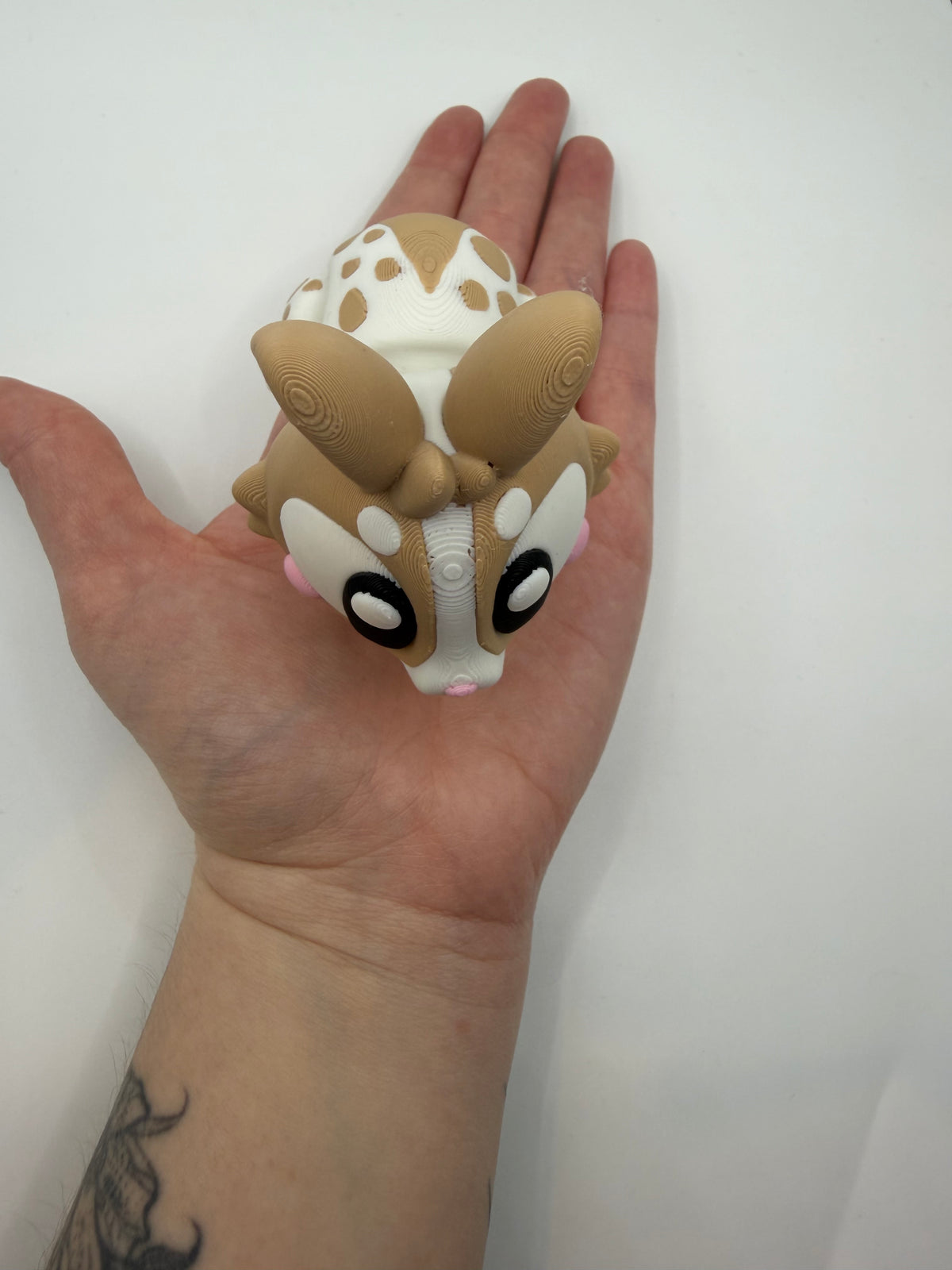 3D Printed Bunny Rabbit Palm Pet Desk Buddy Articulated Medium Size