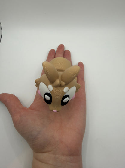 3D Printed Bunny Rabbit Palm Pet Desk Buddy Articulated Medium Size