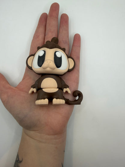 3D Printed Monkey Palm Pet Desk Buddy Articulated Medium Size