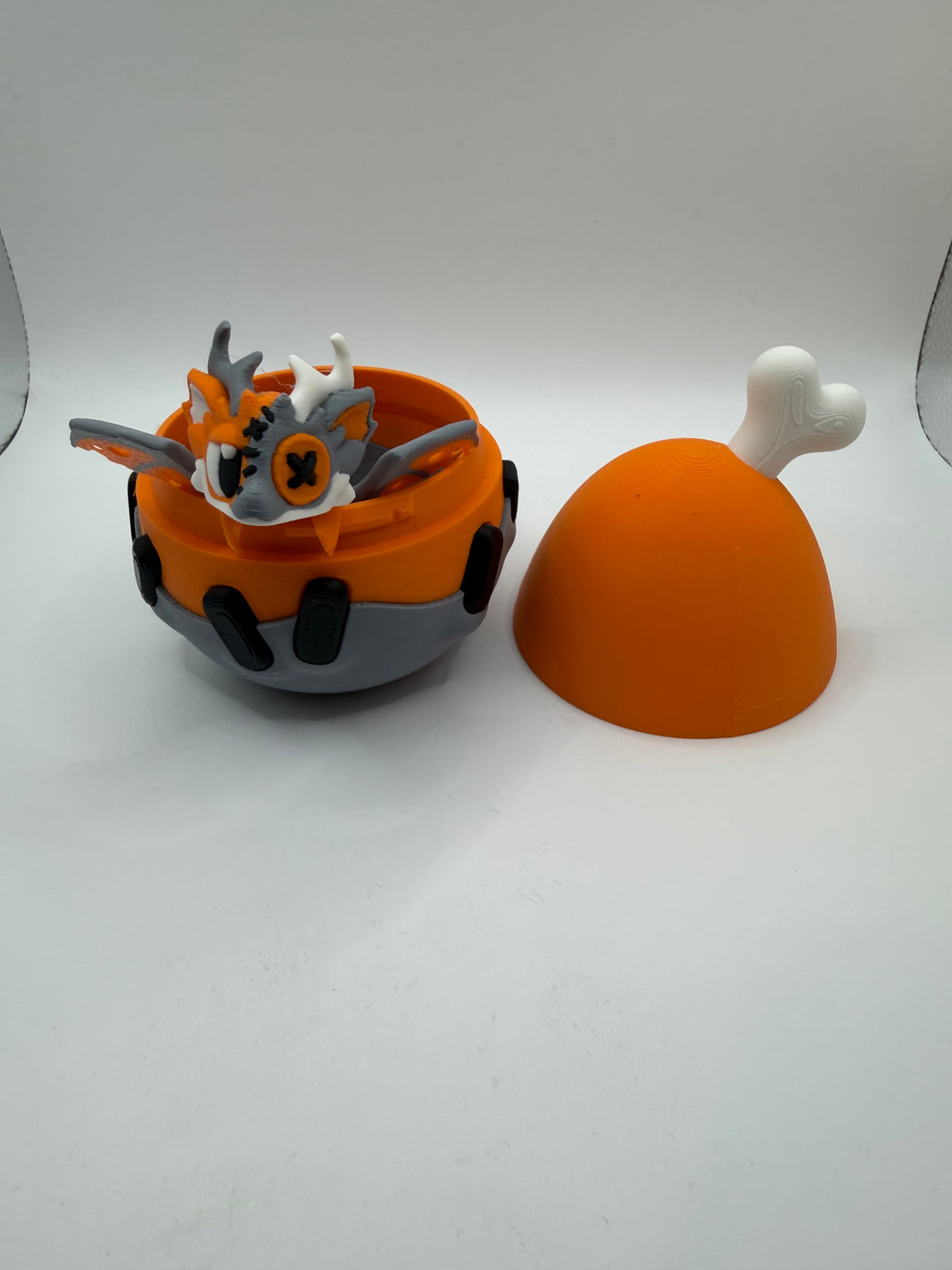 3D Printed Halloween Dragon & Egg Set Articulated