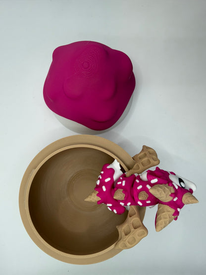 3D Printed Sugar Rush Dragon & Egg Set Articulated
