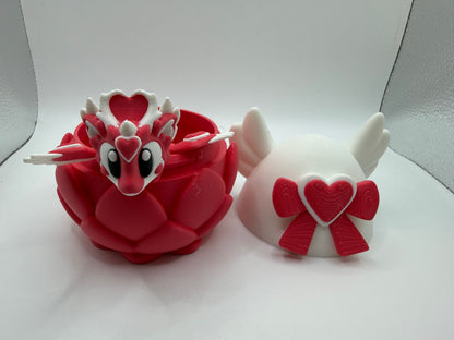 3D Printed Heartseeker Dragon & Egg Set Articulated