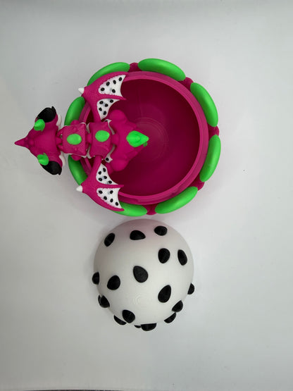 3D Printed Dragon fruit Dragon & Egg Set Articulated