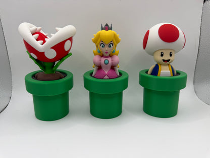 Super Mario Warp Pipe Clickers - Set of 5