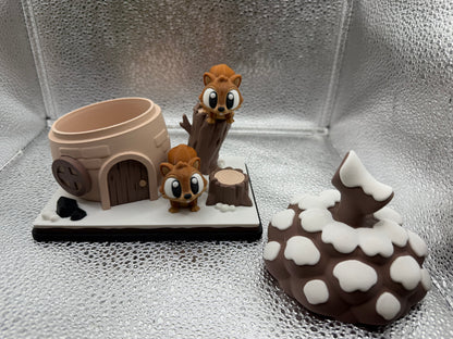 3D Printed Squirrel Animal Playset Articulated