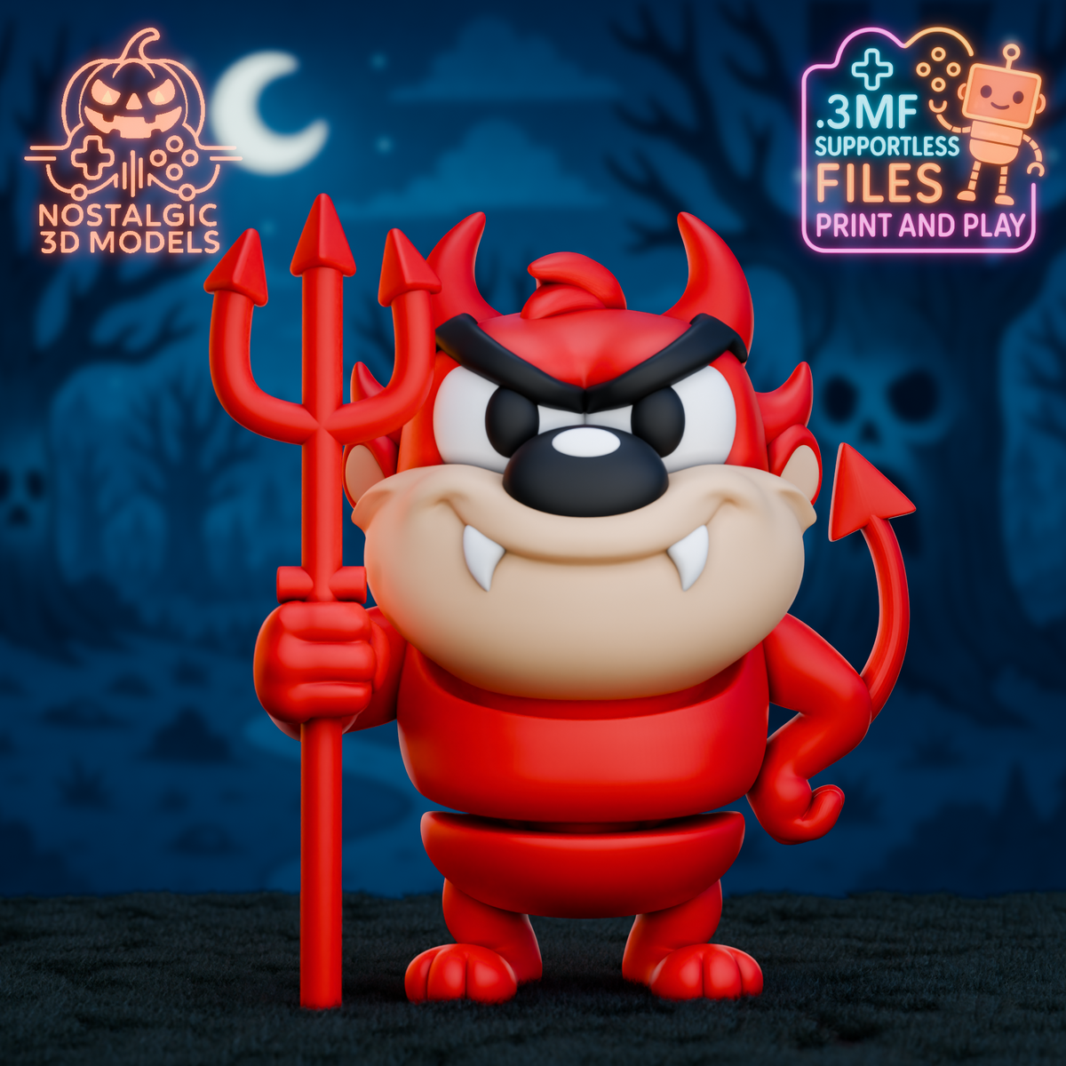 Halloween Looney Toons -Inspired 3D Printed Keyrings