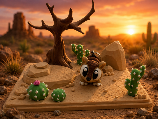 3D Printed Armadillo Animal Playset Articulated