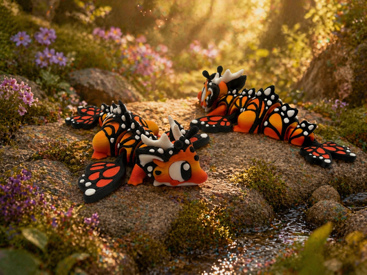 3D Printed Butterfly Dragon Articulated