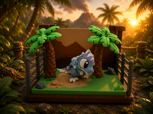 3D Printed Dinosaur Animal Playset Articulated