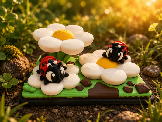 3D Printed Ladybug Animal Playset Articulated