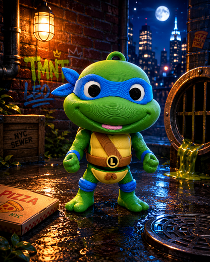 TMNT Inspired 3D Printed Articulated Keyring | Backpack & School Bag Charm Teenage Mutant Ninja Turtles