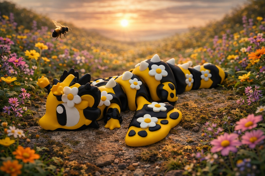 3D Printed Bee Dragon Articulated Medium Size
