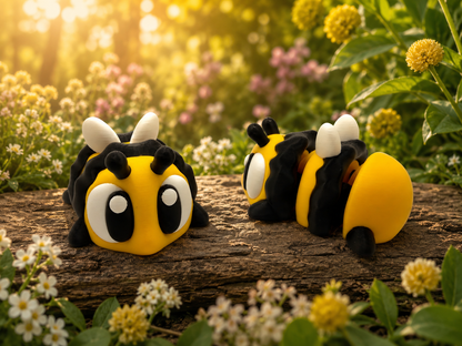 3D Printed Bees Palm Pet Desk Buddy Articulated Medium Size
