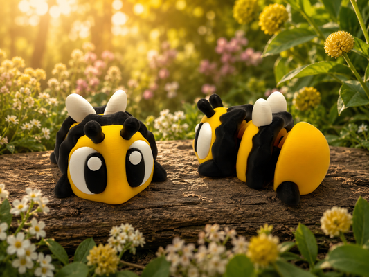 3D Printed Bees Palm Pet Desk Buddy Articulated Medium Size