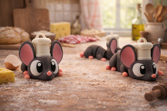 3D Printed Mice Mouse Articulated Keyring