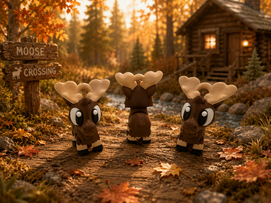 3D Printed Moose Articulated Keyring