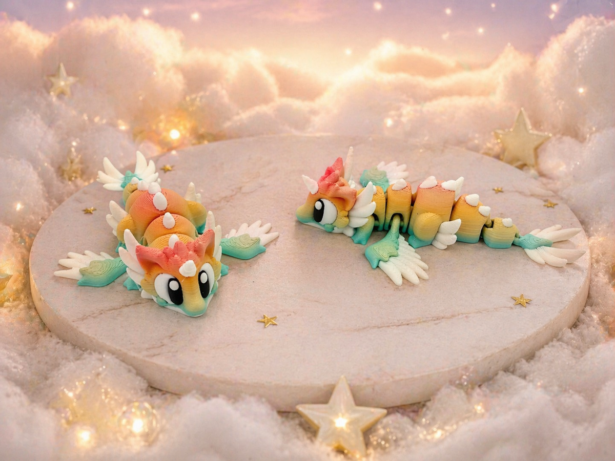 3D Printed Celestial Dragon Articulated
