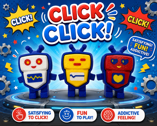 3D Printed Clicker Robot set of 3