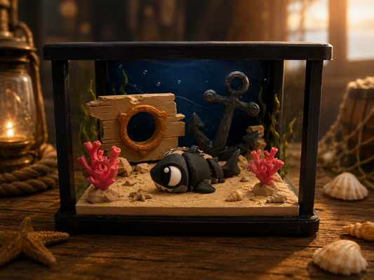 3D Printed Shark Animal Playset Articulated